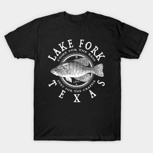 Lake Fork, Texas, Crappie Fishing T-Shirt